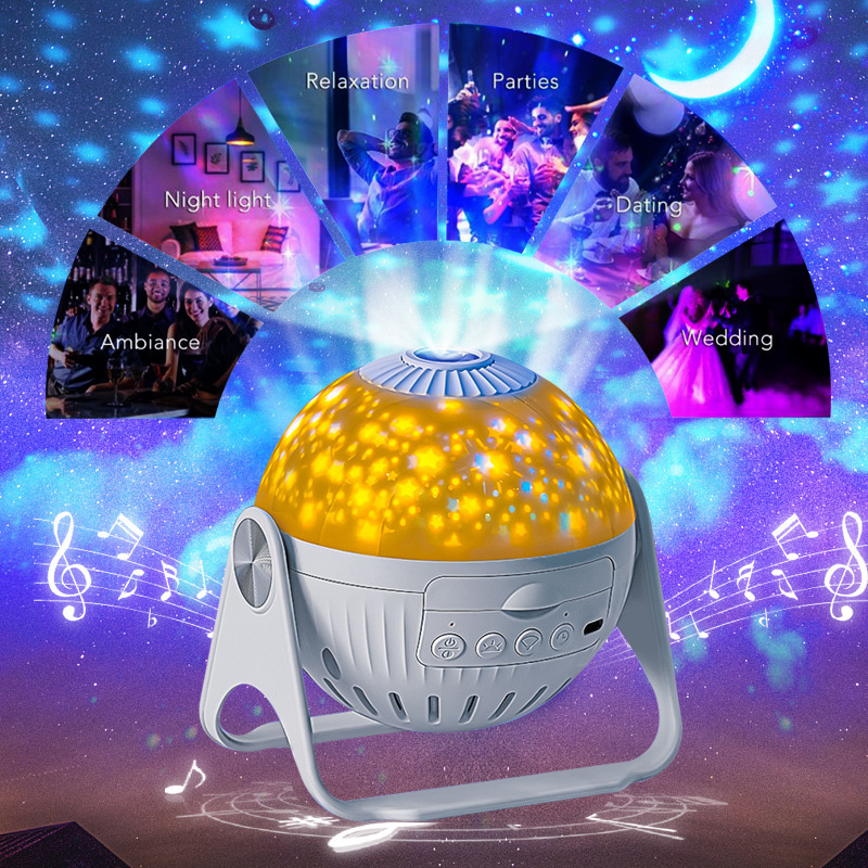 Hot sale USB sky projector lamp 3D colorful led music available galaxy projector star ceiling projector night light for kid room