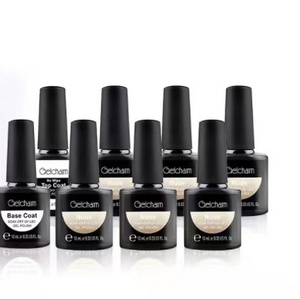 High quality 8 pieces/set 10ml/piece nude color series primer seal nail polish glue