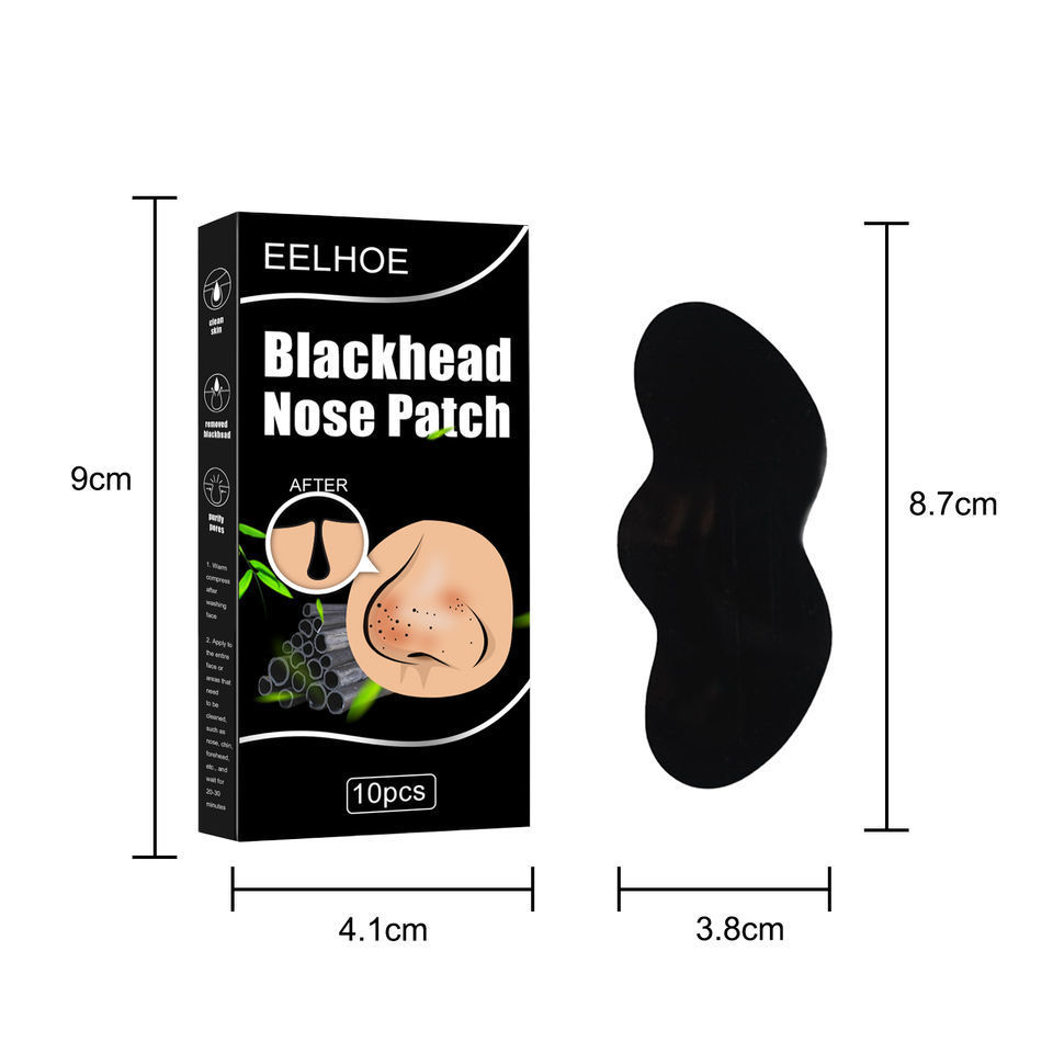 OEM Peel Off Deep Cleaning Blackhead Acne Removal Bamboo Charcoal Nose Patch Pore Strips Oil Control Shrinking Pores Nose Strip