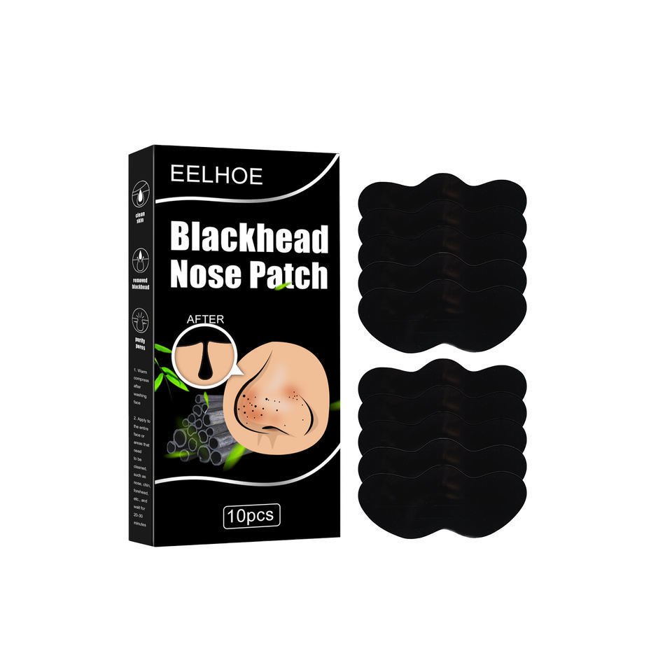 OEM Peel Off Deep Cleaning Blackhead Acne Removal Bamboo Charcoal Nose Patch Pore Strips Oil Control Shrinking Pores Nose Strip