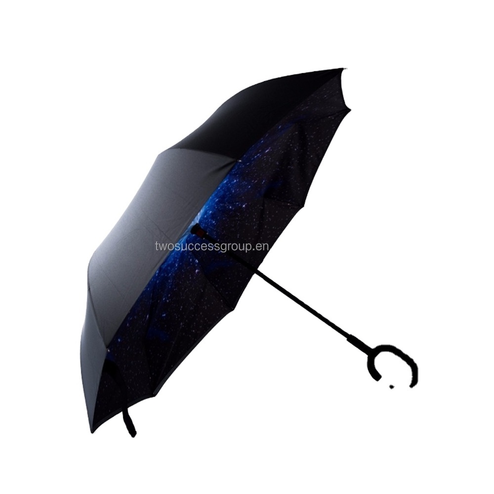 Wholesale Private Custom Inverted Umbrella Cars Reverse Umbrella Flowers Reverse Folding Umbrella