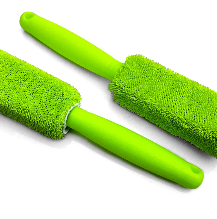 Support Customization Car Cleaning Brush Microfiber Braid  Car Wheel Tyre Brush