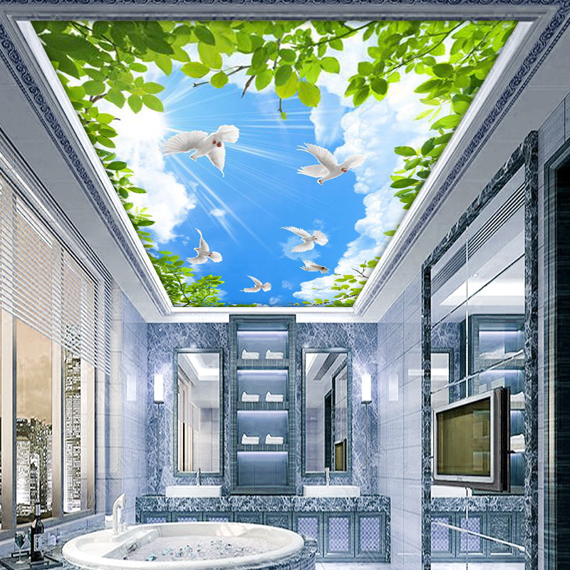 2022 Best sell ceiling wallpaper  mural 3d dimensional Morden style Wallpaper for home decoration