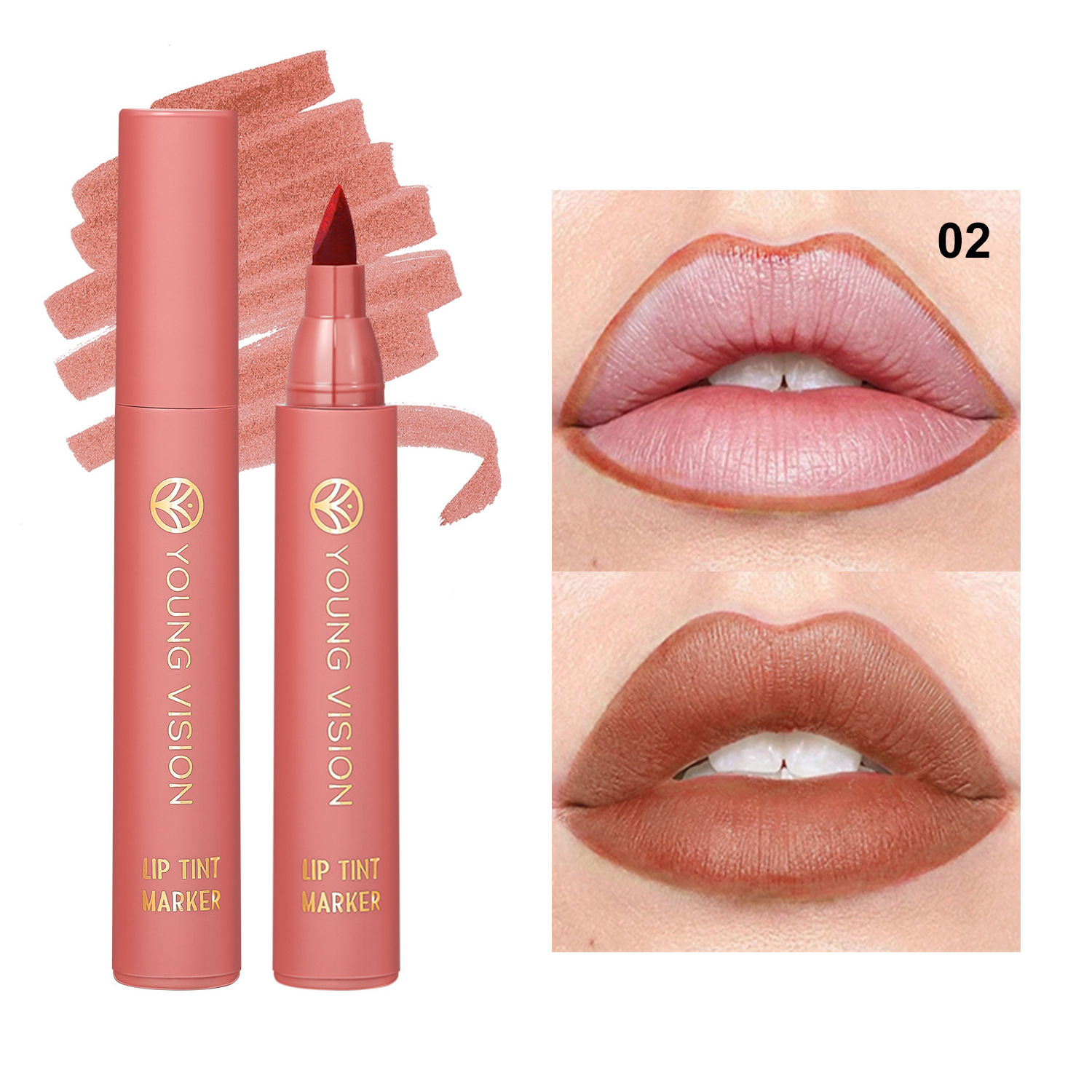 Hot Sale Private Label Custom Waterproof Matte Lipstick Pen Long Lasting Lipstick Pencil Lipliner Makeup Cosmetic