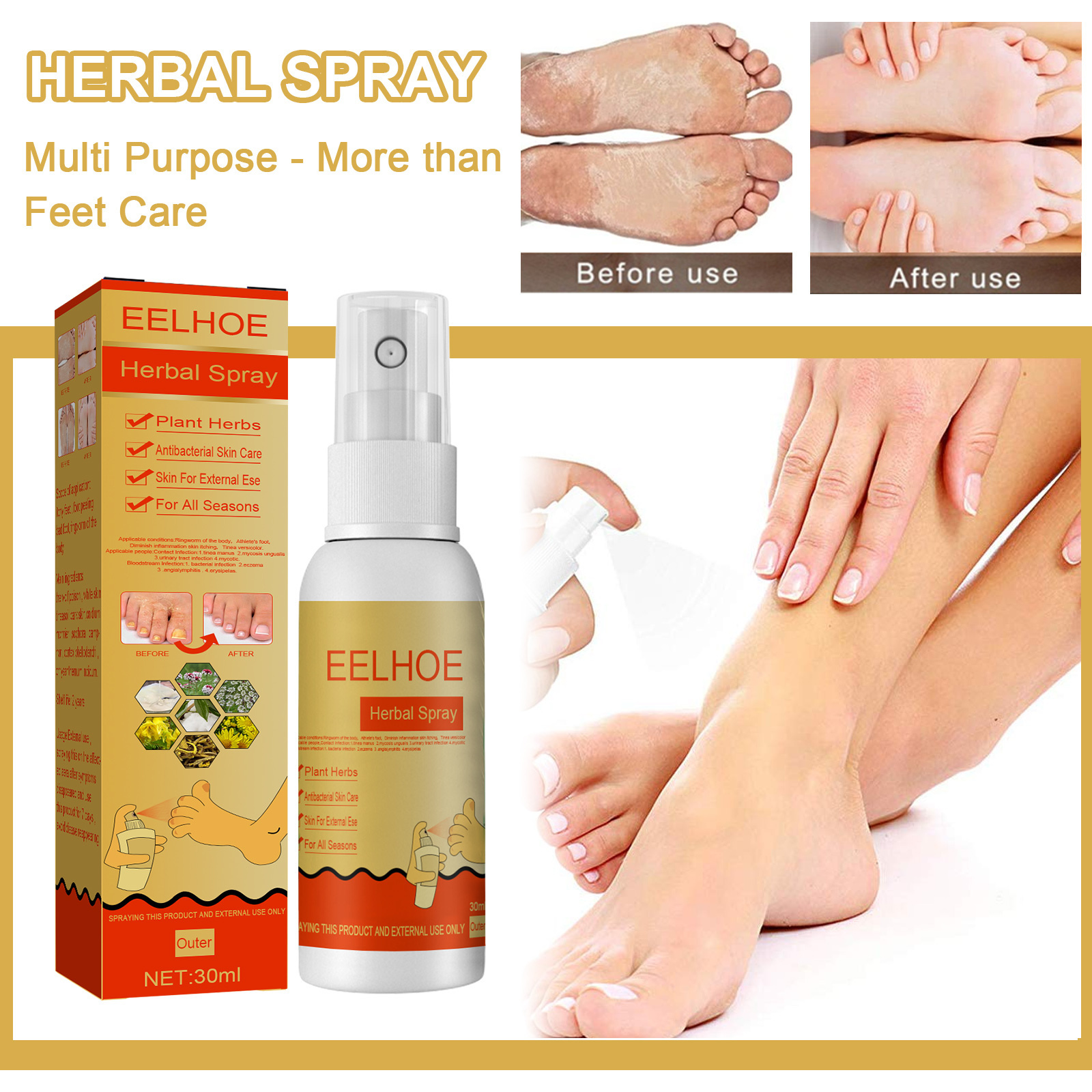 High quality foot care spray that can remove foot sweat and smelly foot odor and stop itching and bacteria wholesale