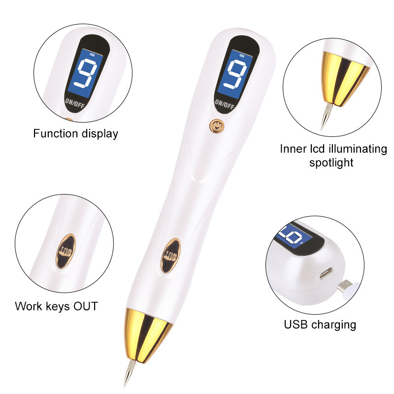 Wholesale rechargeable electric beauty freckle removing moles tattoo beauty instrument laser pointer