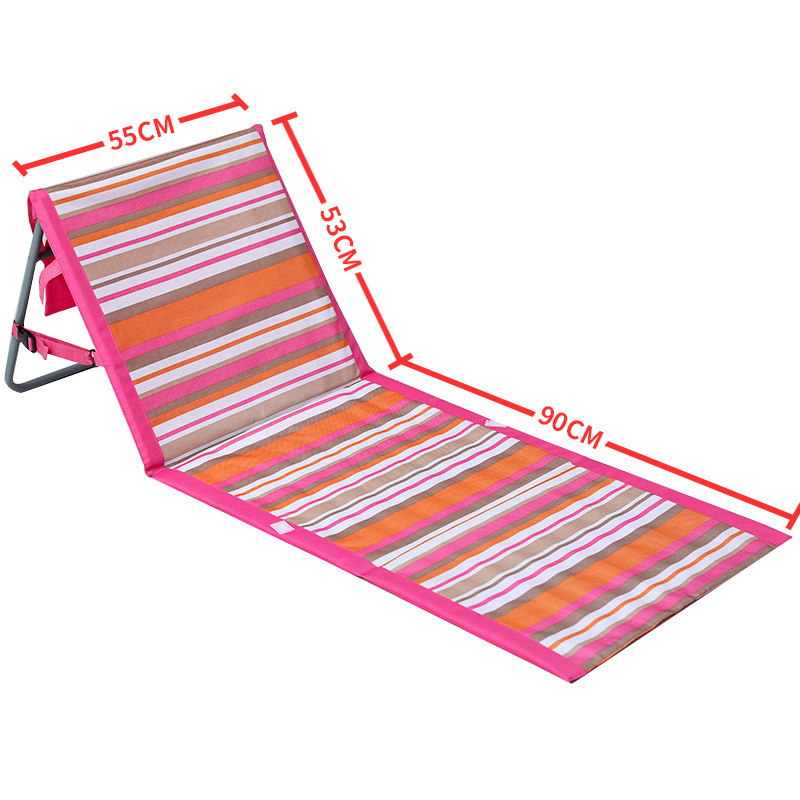 2022 Portable Folding Beach Chairs Waterproof Camping Outdoor Beach Mat Backrest Deck Chair