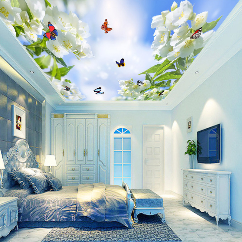 2022 Best sell ceiling wallpaper  mural 3d dimensional Morden style Wallpaper for home decoration