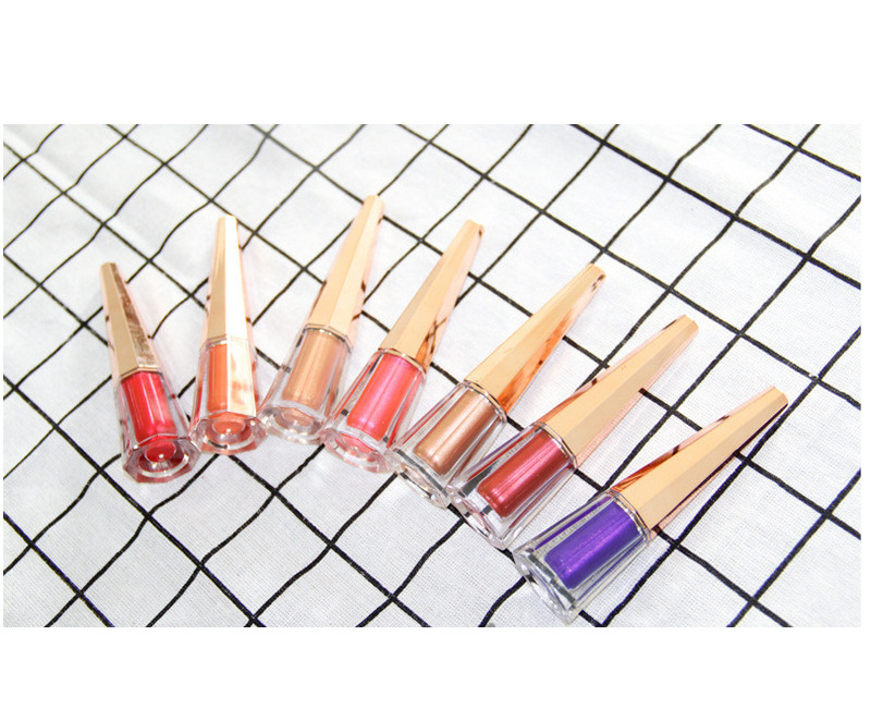 2023 NEW make up Lip glaze non-stick cup pearl gloss seven metallic moisturizing liquid lipstick lip gloss