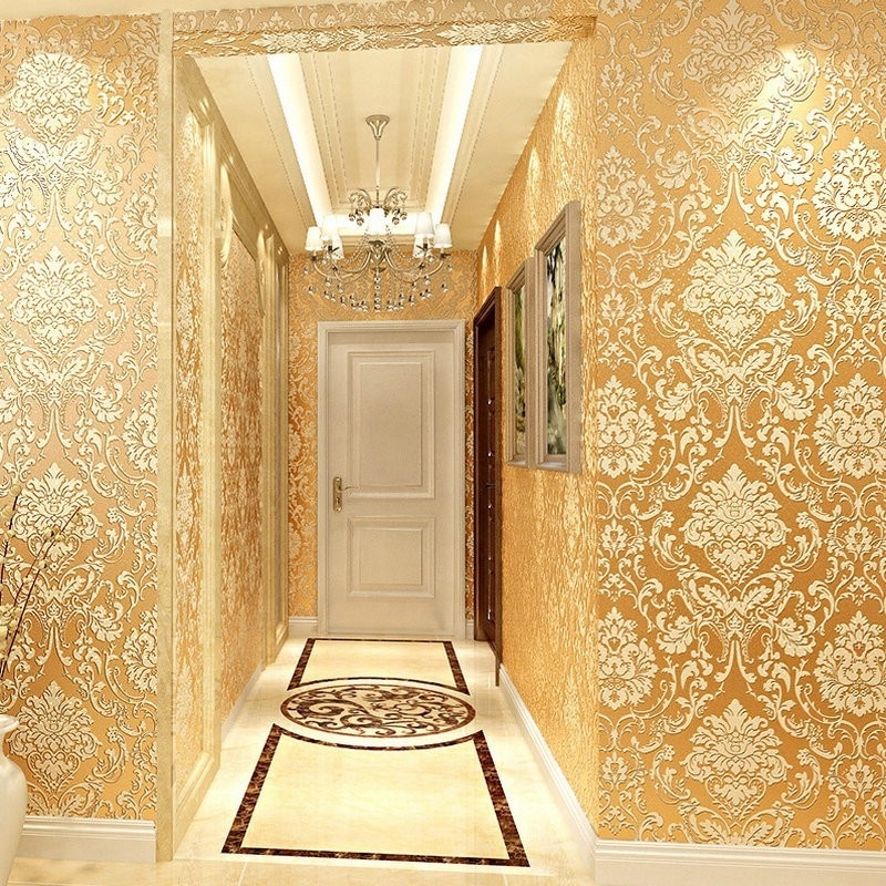 2019 Waterproof mural 3d dimensional European style Wallpaper for home decoration