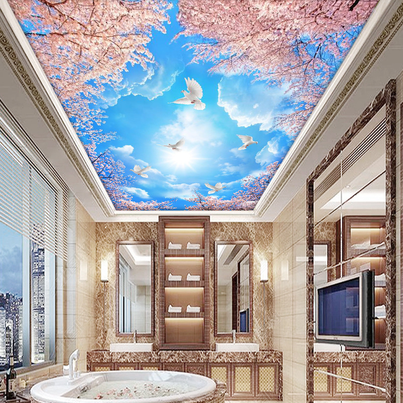 2022 Best sell ceiling wallpaper  mural 3d dimensional Morden style Wallpaper for home decoration