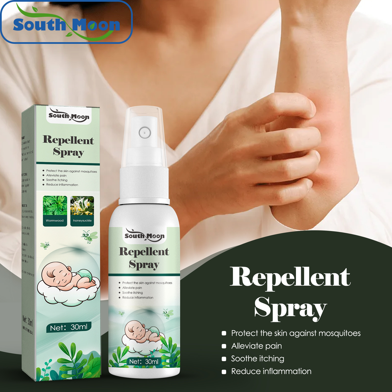 Gentle plant ingredients baby mosquito repellent spray herbal  repellent mosquito spray repellent insect and mosquito spray