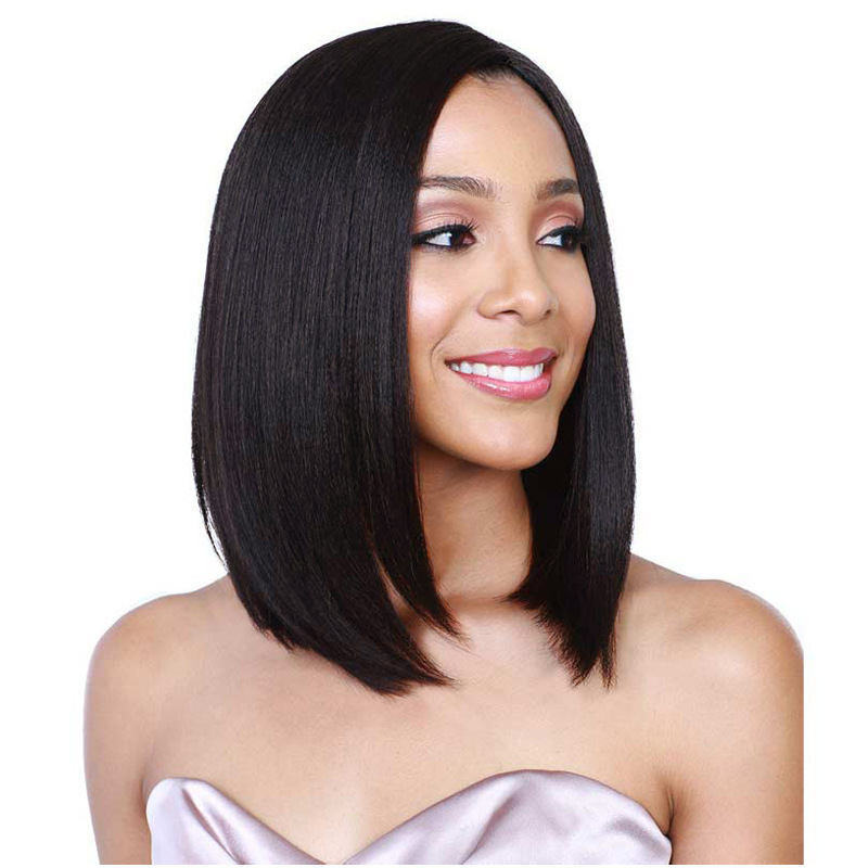 High quality wig Women's short straight hair Bobo head chemical fiber hair cover