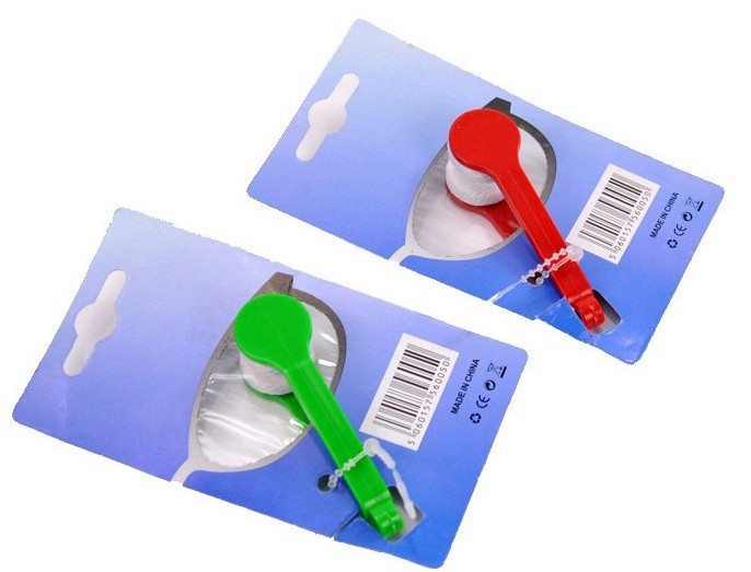 Mini Portable Microfiber Glasses Cleaner Eyeglasses Cleaning Clip Soft Brush