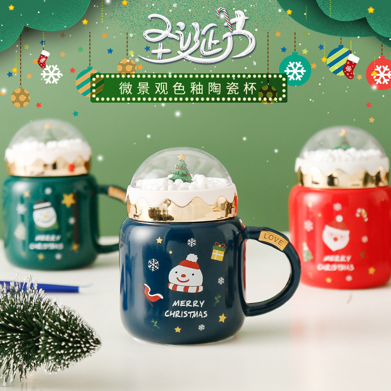 Creative Christmas Tree Gift Hot Sale Coffee Tea Mug Cups Tea Cup