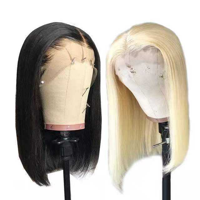 Wholesale Hot Selling High Quality Heat Resistant Silk Straight Hair Black Synthetic Hair Wig