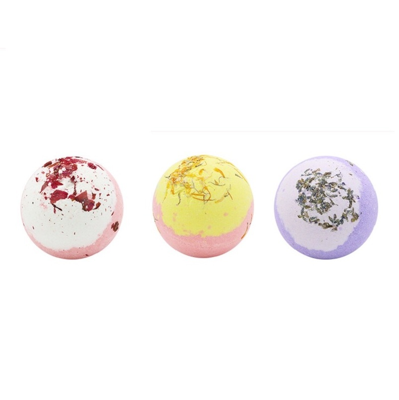 Rose bath salt essential oil bubble bath ball box multi bubble bath salt ball