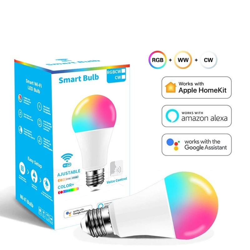 hot sale Alexa Voice Controlled WiFi Ball Lights RGBCW 9W Wide Voltage Support HomeKit Home Smart