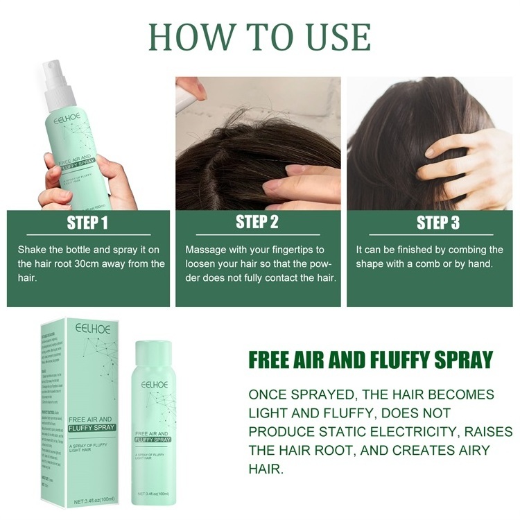 Wholesale Easy to be Used Light and Fluffy Hair Turning Hair Root Nourishing Free Air and Fluffy Spray