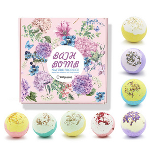 Rose bath salt essential oil bubble bath ball box multi bubble bath salt ball