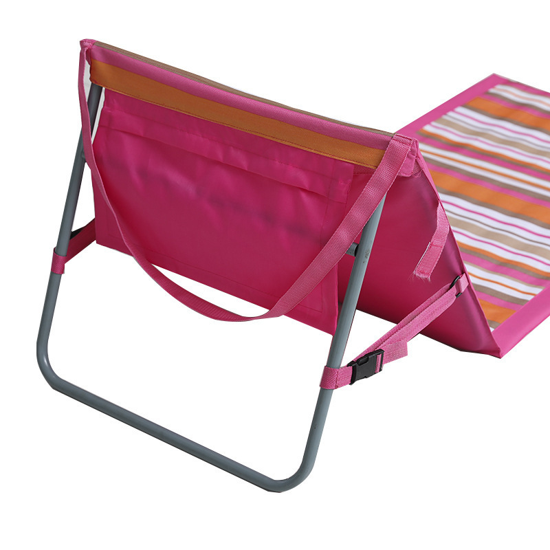 2022 Portable Folding Beach Chairs Waterproof Camping Outdoor Beach Mat Backrest Deck Chair