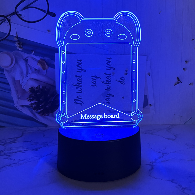 High brightness  illuminated erasable neon led message writing board night light message board  portable led message board