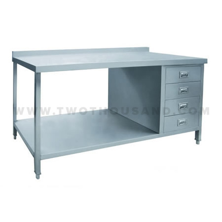 TT-BC322E 2 Ties with Drawers Stainless Steel Kitchen Work Table Bench