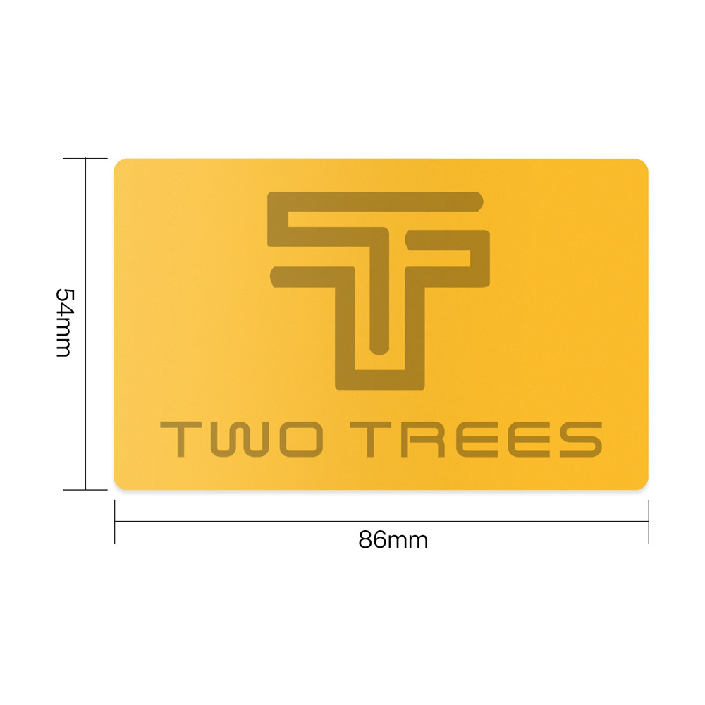 TWOTREES Business Name Cards/Multicolor Aluminium Alloy Metal Sheet Testing Material For Laser Marking and Engraver