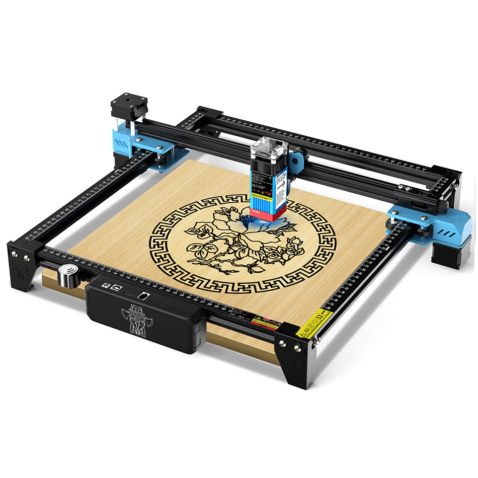 TWOTREES TTS 5.5W Measured Cutting 8mm Thick Wood APP Connect Easy Assemble High Precision laser engraving machine for rings