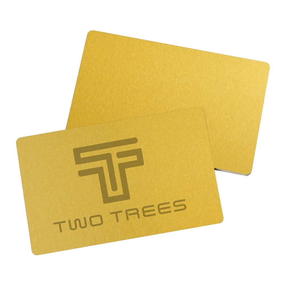 TWOTREES Business Name Cards/Multicolor Aluminium Alloy Metal Sheet Testing Material For Laser Marking and Engraver