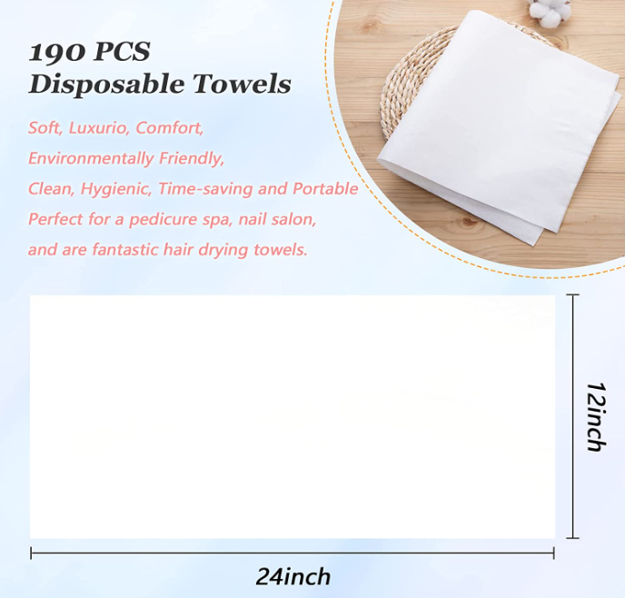 Disposable Large Luxury Towels Spa and beauty Salon Softness for Hair Face Body Use Comfort Eco-friendly disposable towel