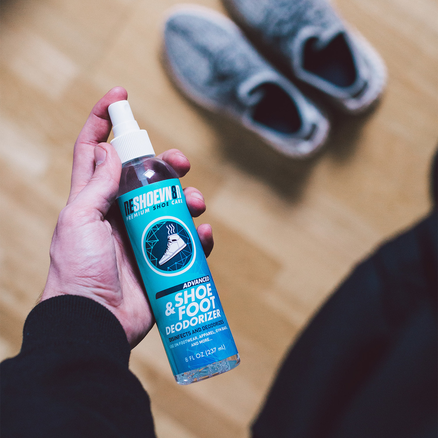 Odor Eliminator Spray for Shoes Clothes and Gear Shoe Deodorizer Spray