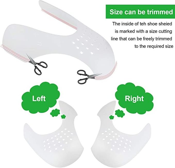 Durable Clear Self Stick Pads Sole Protector Shoes Shoe Crease Protector Sneaker Shoe Crease Protector Sneaker