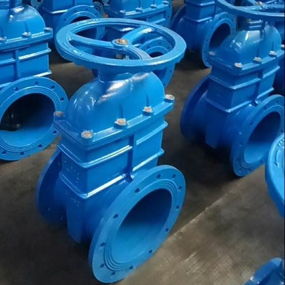 Hand Wheel DI+EPDM Gate Valve Seated Good Price PN10 PN16 Gate Valve F4 F5 Series Non Rising Stem DN800 Rubber Water 1 Piece TWS