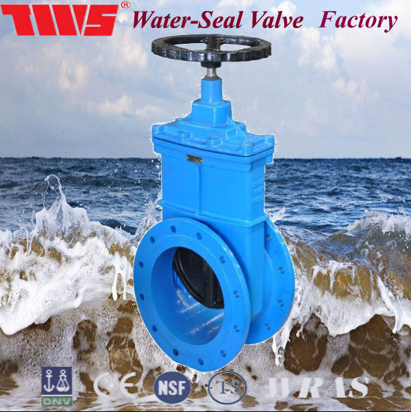 Non-rising Stem DN400 Gate Valve PN16 2018 Water 1 Piece TWS Standard DI Control Water General Manual Knife Type Gate Valve EZ