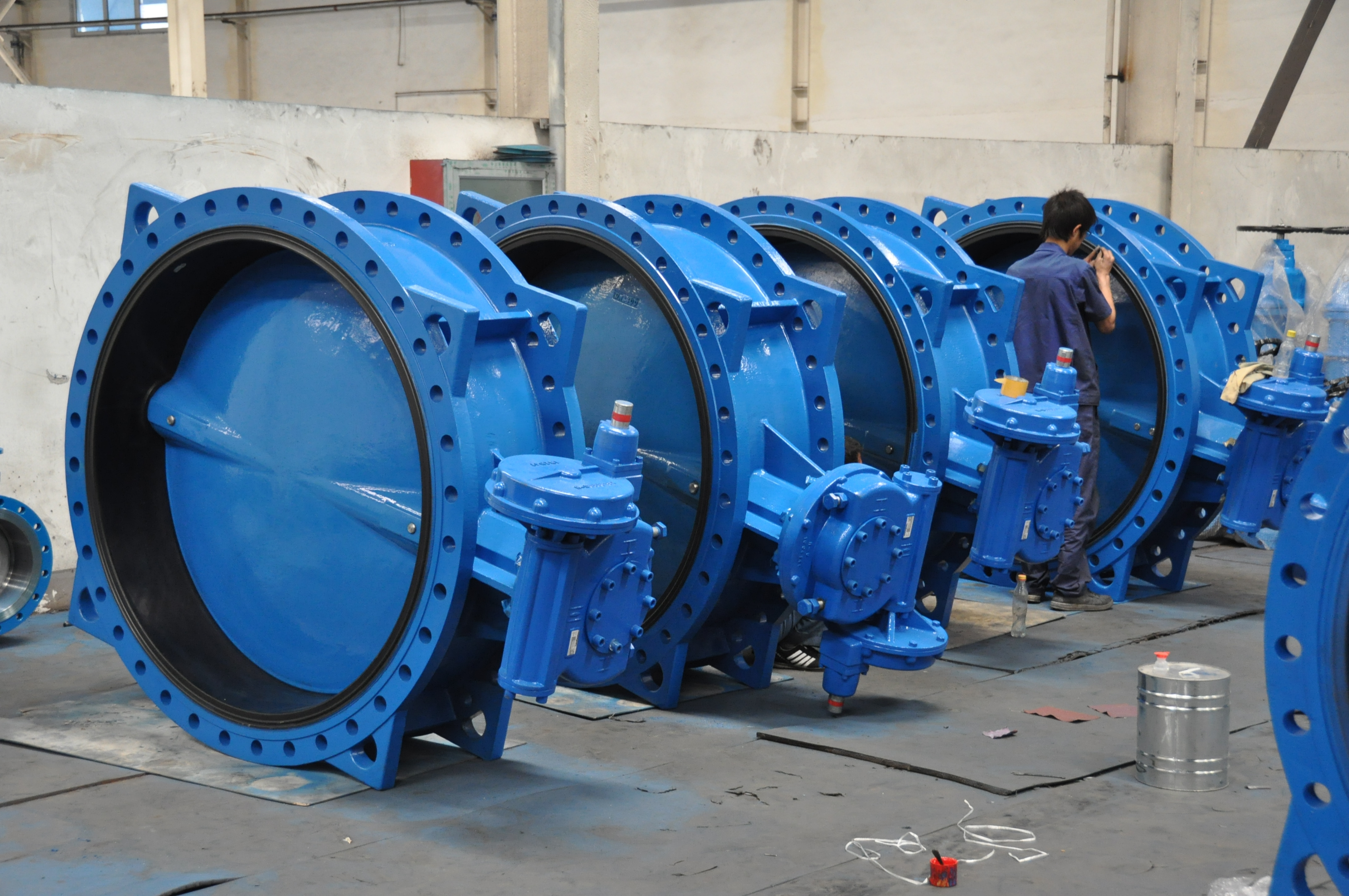 Flange butterfly valve Double flange concentric Butterfly valve concentric valve  PN10 PN16 Size from DN50 To DN2600