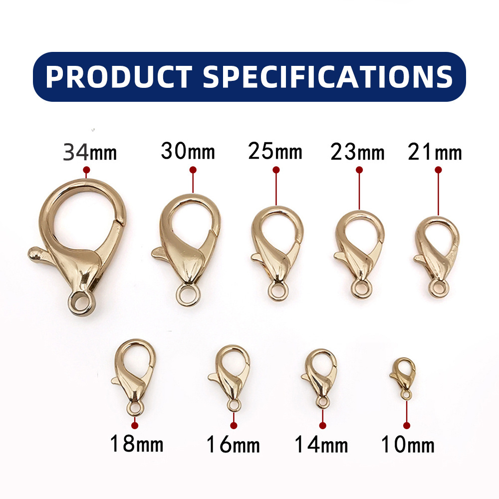 Wholesale Metal Lobster Clasp Jewelry Making DIY Necklace Bracelet Connector Keychain Accessories