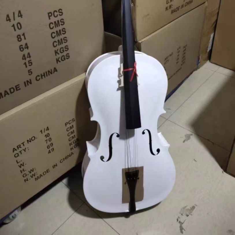 Factory wholesale 4/4 white cello