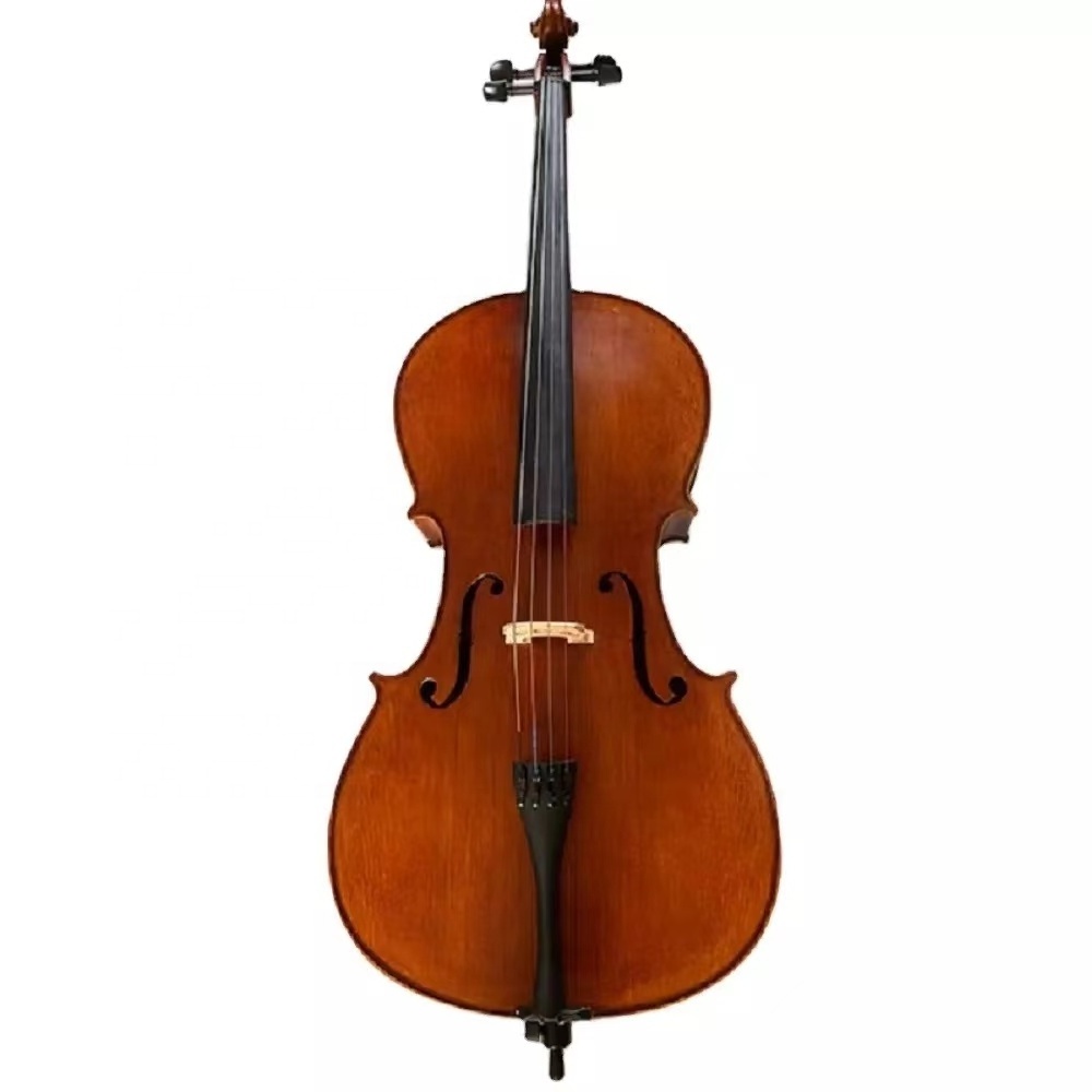 New product launch supports customized ebony 4/4-1/10 professional antique cello and spray flash