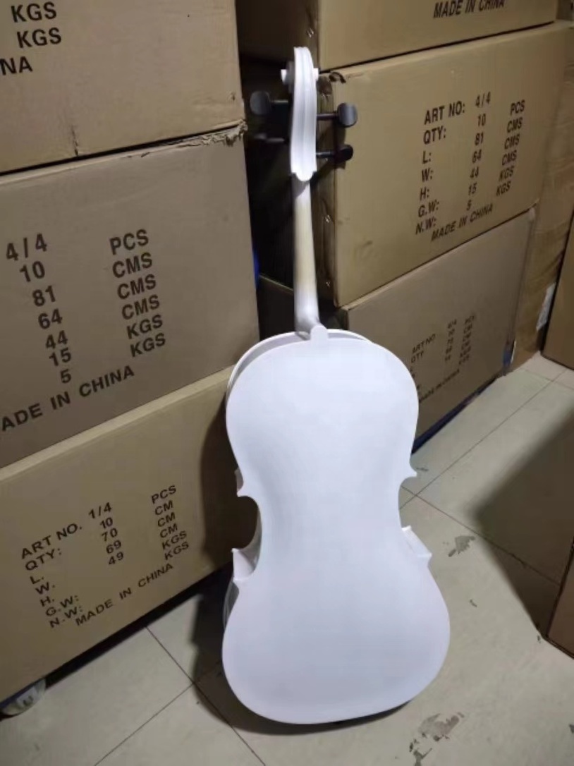 Factory wholesale 4/4 white cello