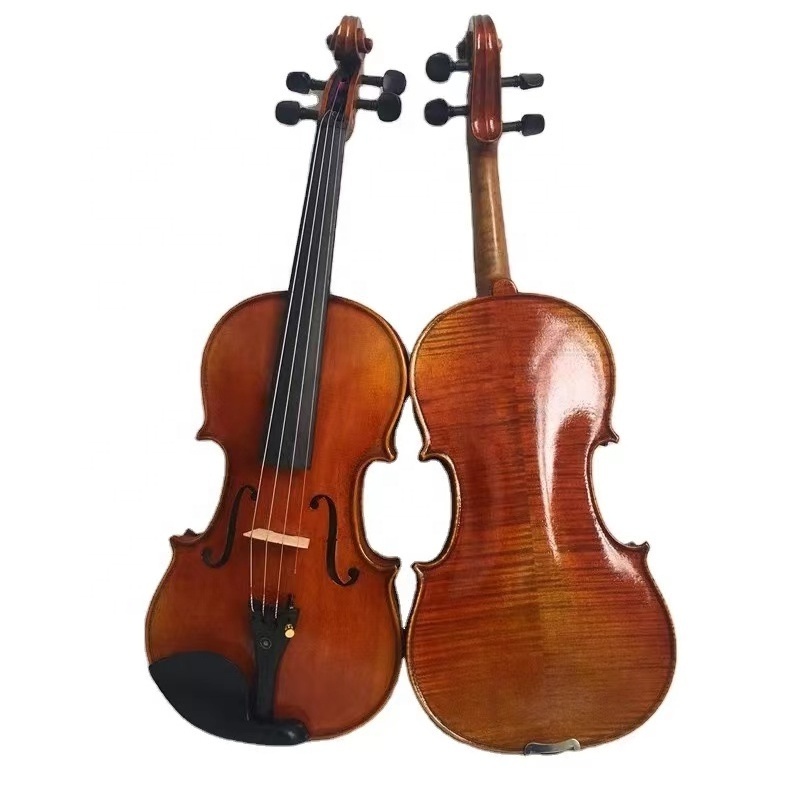 Wholesale factory price old antique brown oil painting handmade professional high-end German violin for sale