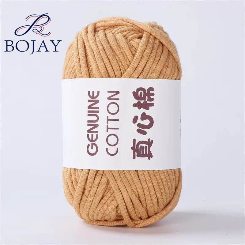 Bojay  50g Ball Yarn 68% Cotton 32% Nylon Hand Woven Bags Tube Braid Chunky Crochet Knitting Yarn