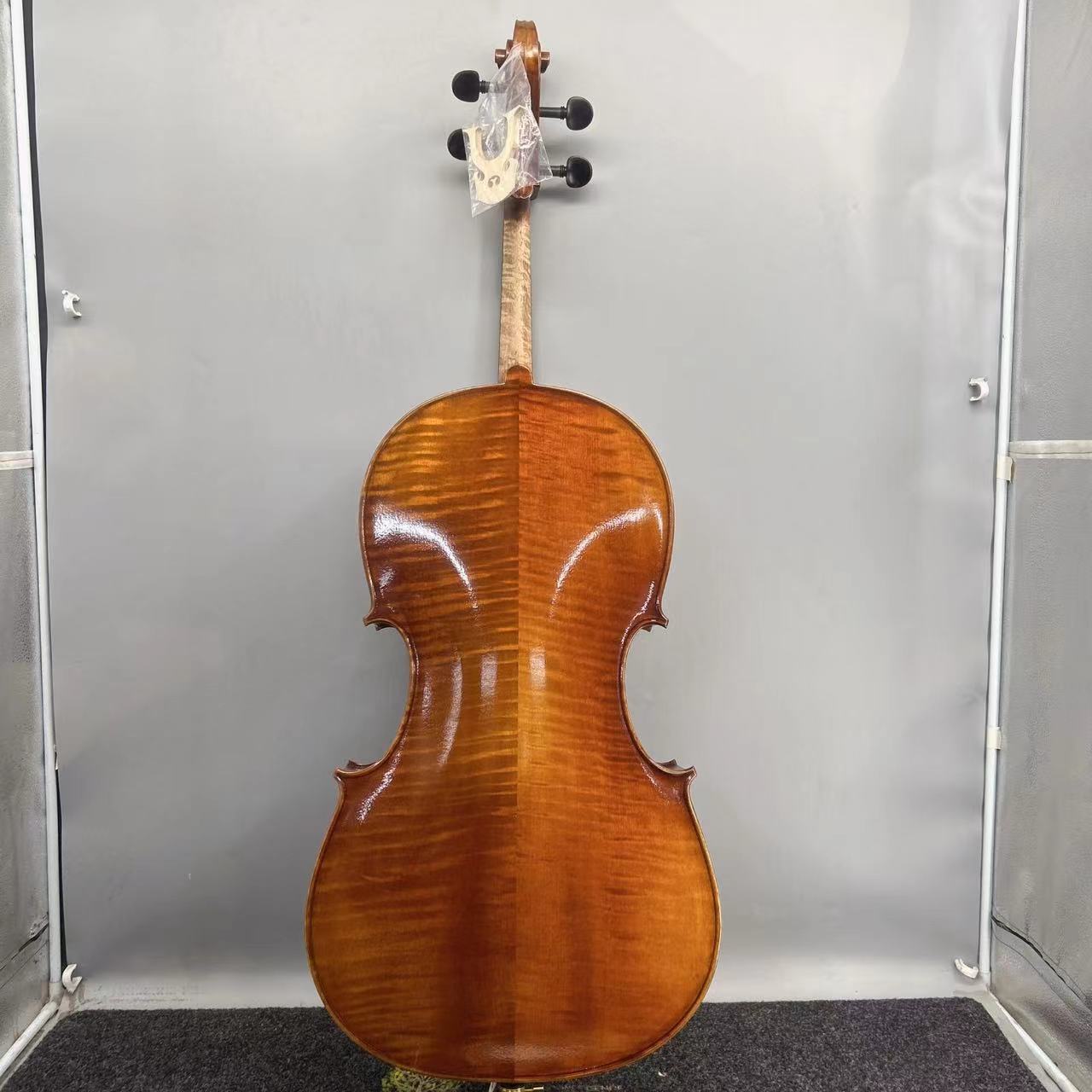 7/8 oil varnish flame maple professional high level spruce sleeping beauty cello customized