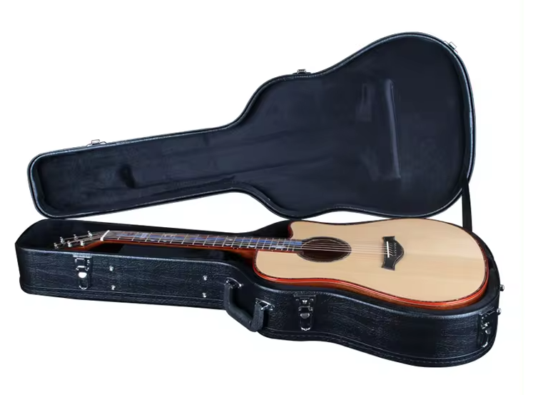 36'' 39'' 41'' inch black classic acoustic guitar leather hard case wholesale