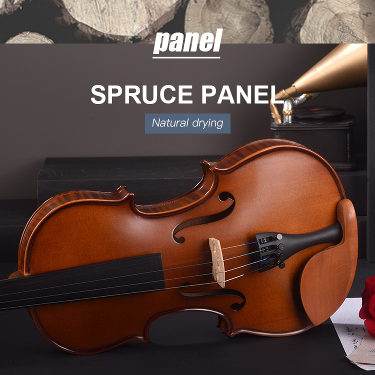 spruce student violin flame maple pattern handmade violino beginner violin 44 wholesale