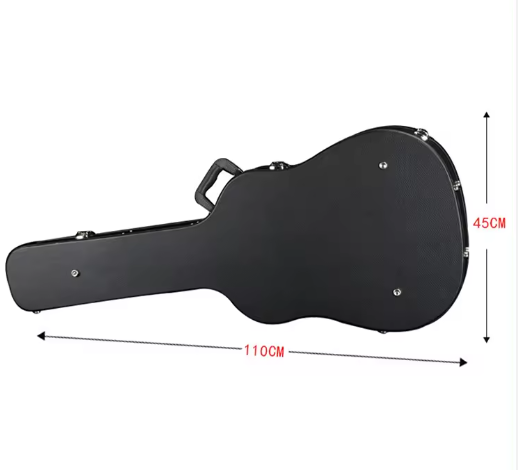 36'' 39'' 41'' inch black classic acoustic guitar leather hard case wholesale