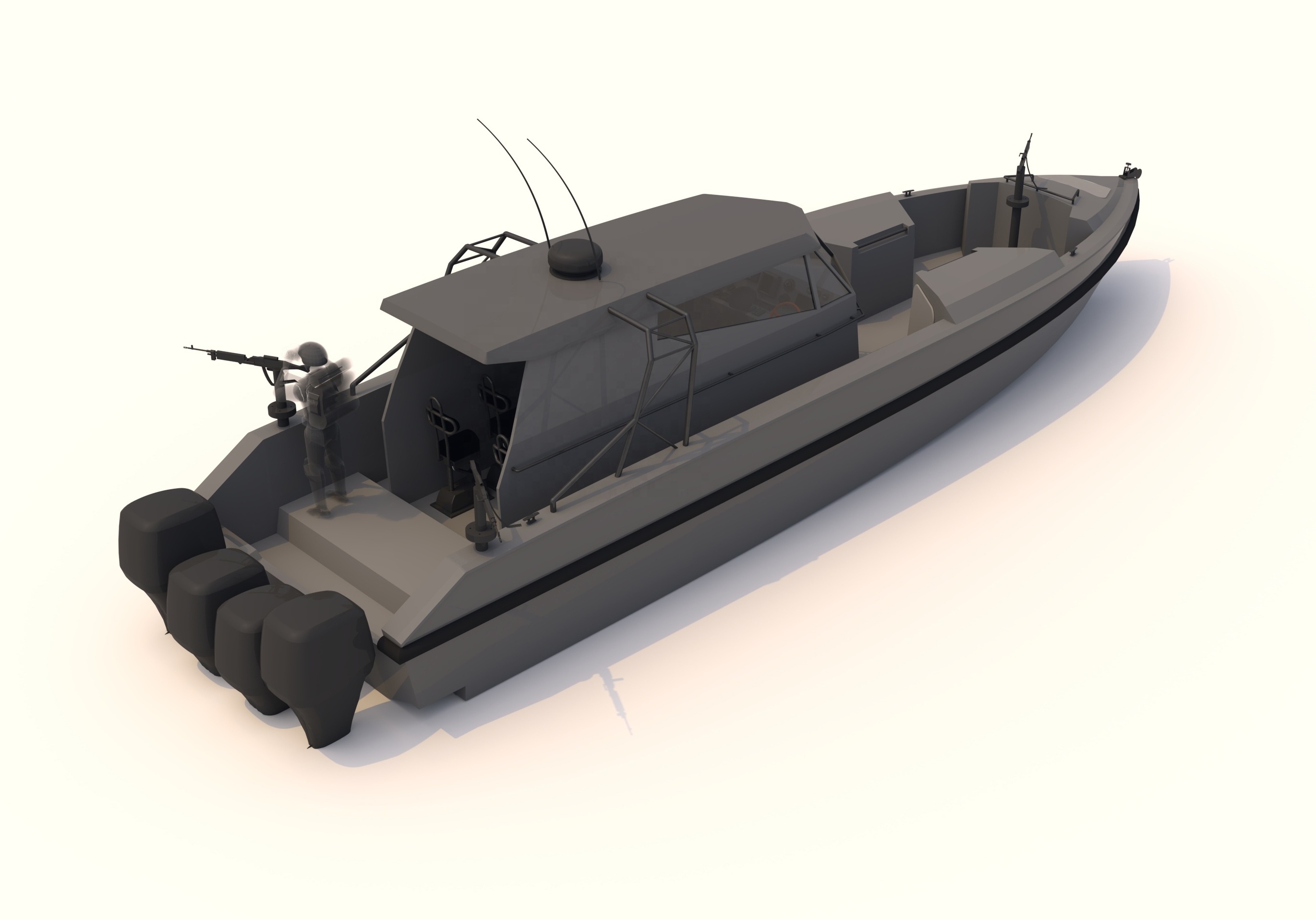 Tai Xin 12m x 3.3m size aluminum patrol boat for coast guard