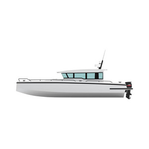 CE certificated Aluminium Axe Bow Boat 12m aluminum Cabin Cruiser Marine fishing boat for sale