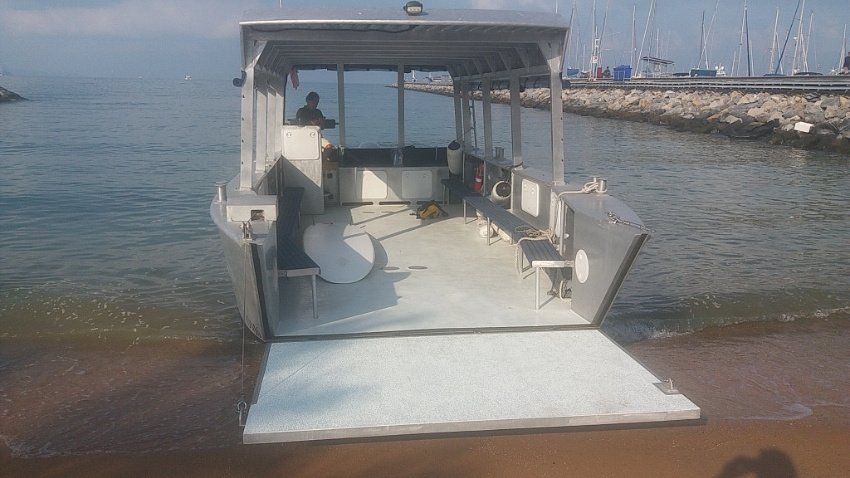 9m/30ft Aluminum landing craft with hard top working barge cargo and passenger transport yacht speed boats for sale