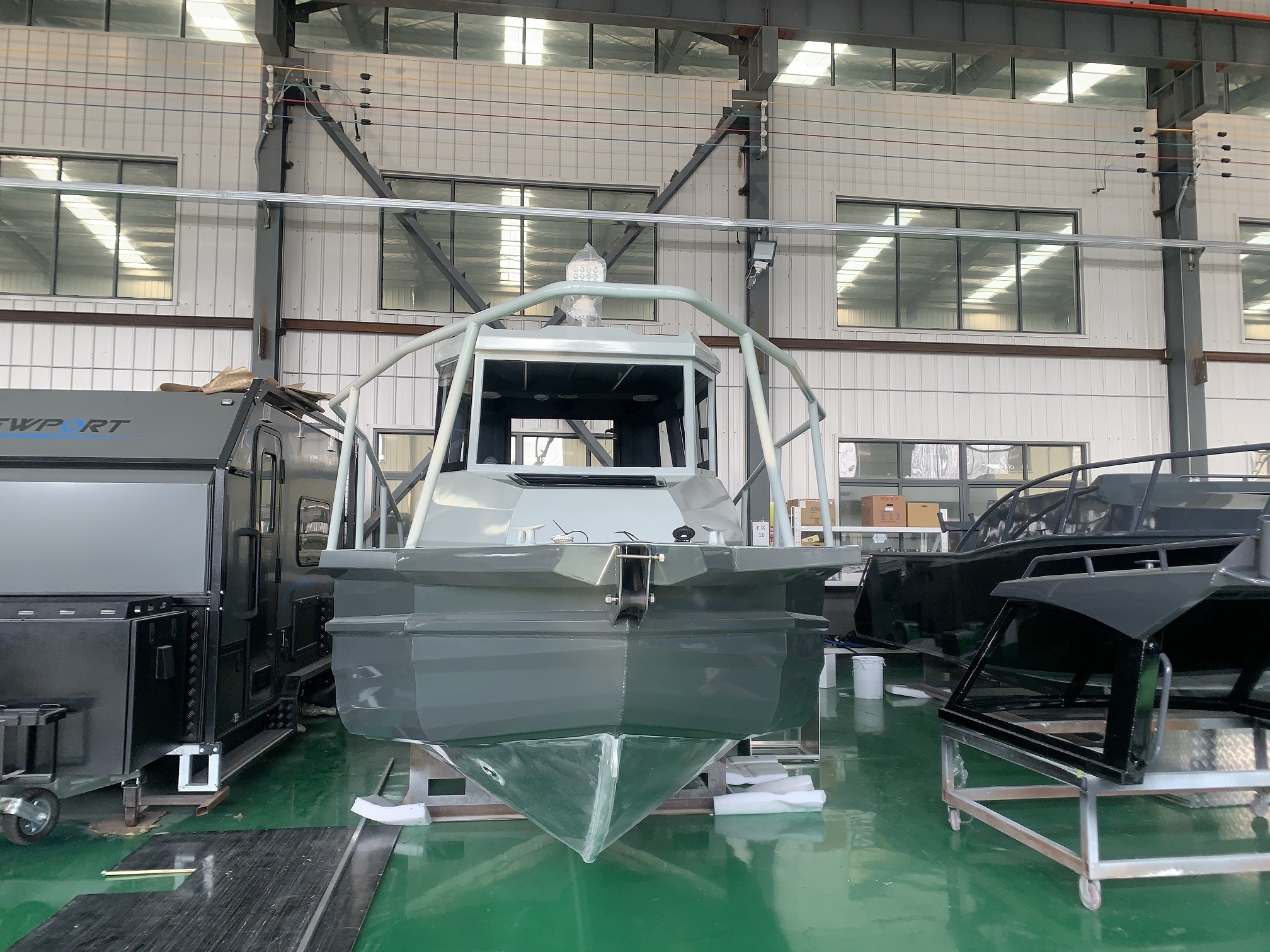 Deep Sea Ocean Boat CE certificated Easy craft 7.5m 25ft aluminum ultra Cabin Cruiser Marine fishing boat aluminium Pontoon Boat